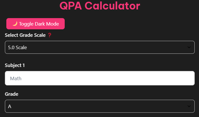 QPA Calculator